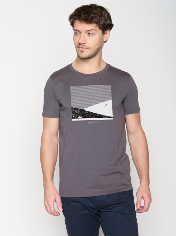 GreenBomb T-Shirt Nature Snow Silence in Anthracite
