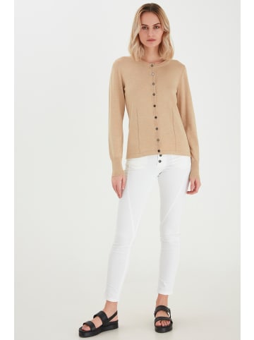 PULZ Jeans Strickjacke PZSARA Regular fit in Irish Cream Melange