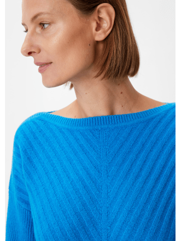 comma Strickpullover langarm in Blau