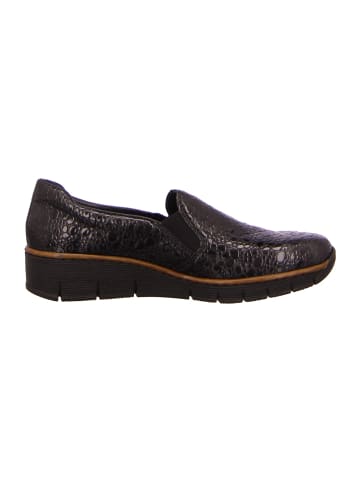 rieker Sportlicher Slipper in schwarz