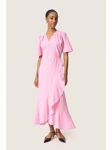Soaked in Luxury Kleid SLAnvitte Feminine Form in Rosebloom with White Stripe