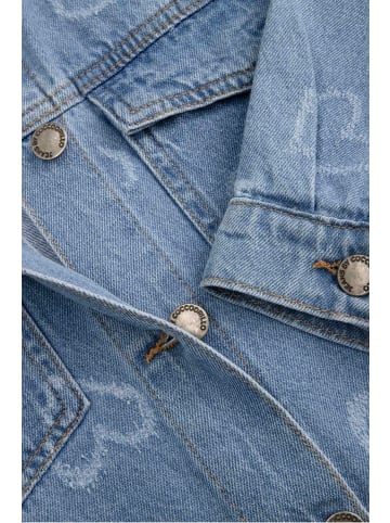 Coccodrillo Jeansjacke mit kragen in blau