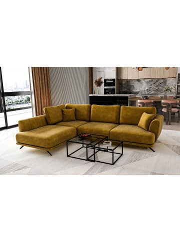 MF Design Lardo Recamiere Links in Amber -  (L) 191 x (B) 276 x (H) 90 cm