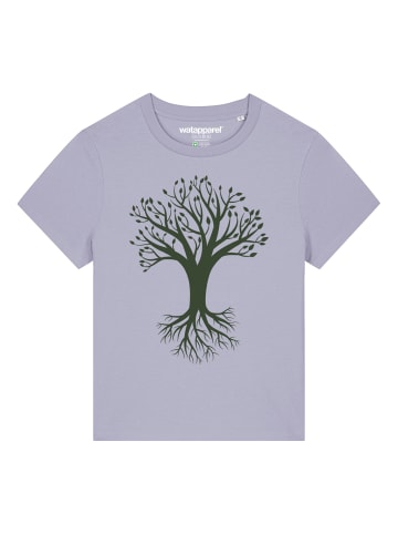 wat? Apparel T-Shirt Baum in Lavender