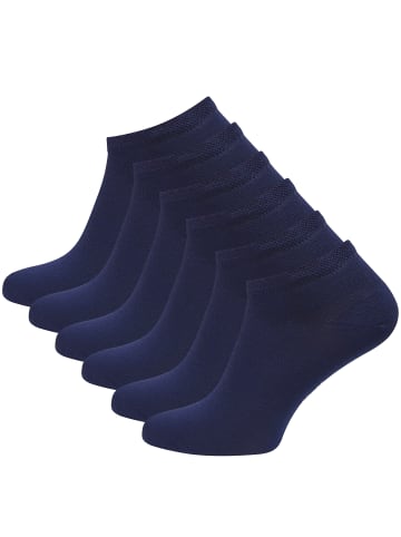 Vincent Creation® Sneaker Socken "Bambus " 6 Paar in marineblau