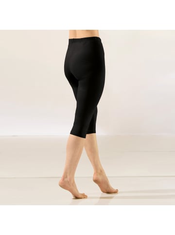 REDBEST Single-Jersey Capri-Leggings im 2er-Pack in schwarz