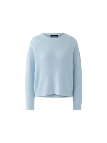 Oui Kurzer Strickpullover in Celestial Blue