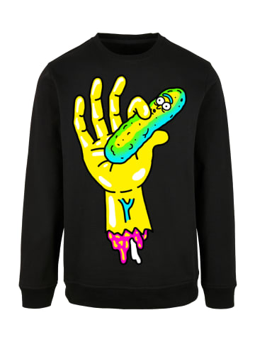 F4NT4STIC Basic Sweatshirt Rick und Morty Pickle Hand in schwarz