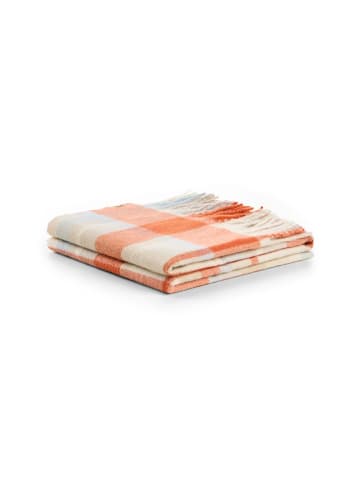 Camel Active Gewebter Schal mit Karomuster in Orange