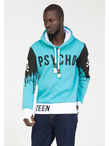 PLUS EIGHTEEN Herren Kapuzenpullover in Türkis