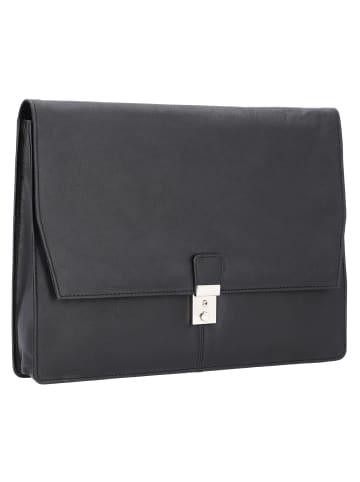 Alassio Tissano Aktenmappe Leder 34 cm schwarz