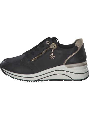 remonte Schnürschuhe in schwarz/ginger-gold/schwarz