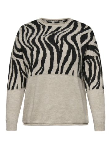 ONLY Carmakoma Strickpullover in Whitecap Gray