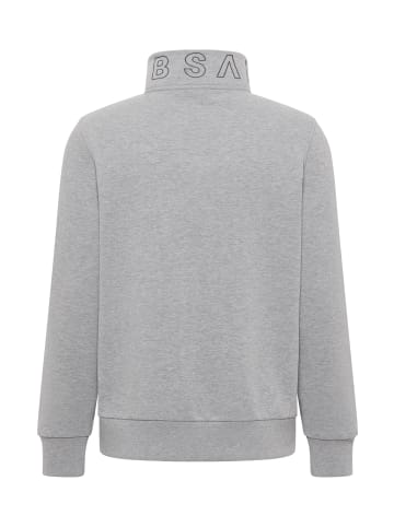 ELBSAND Zip-Jacke mit Stehkragen Bjarne in Cool Heather Grey