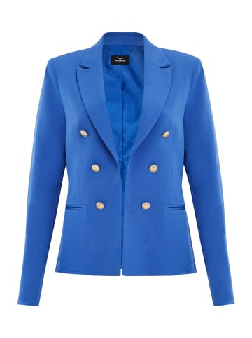 Threadbare Blazer THB Corporal Military Button Blazer in Cobalt Blue