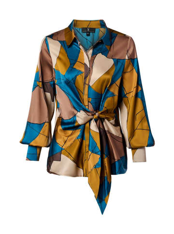 Mart Visser Bluse mit Harmony-Print, Petrol/Mehrfarbig
