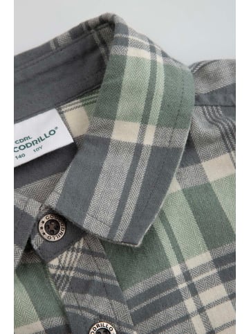 Coccodrillo Flanellhemd mit langen Ärmeln in grün