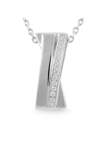 Adeliás Damen Anhänger aus 925 Silber mit Zirkonia in silber
