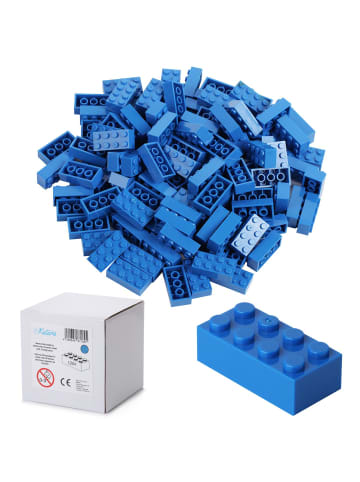 Katara 120 Bausteine Steine 4x2 Kompatibel LEGO®, Sluban, Papimax, Q-Bricks & mehr in blau