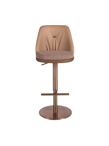 Angel Cerdá Drehbarer Hocker 4227 in Braun / Rosa – (B)49 x (H)87 x (T)53 cm