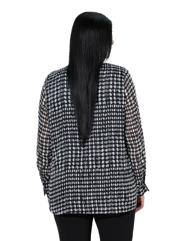 Ulla Popken Blusentop in schwarz