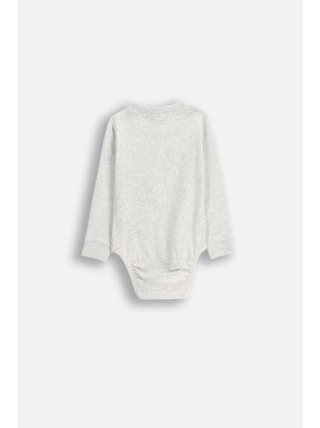 Coccodrillo Geripptes Langarm-Body in beige