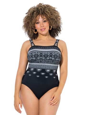 Ulla Popken Badeanzug in schwarz