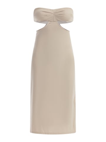 faina Midikleid Mit Cut-Outs in Creme