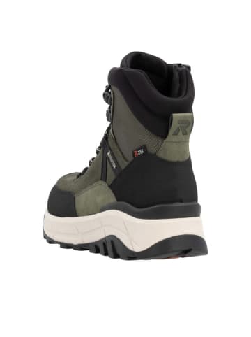 rieker Schnürstiefeletten in black/khaki/liane/pickle/nero