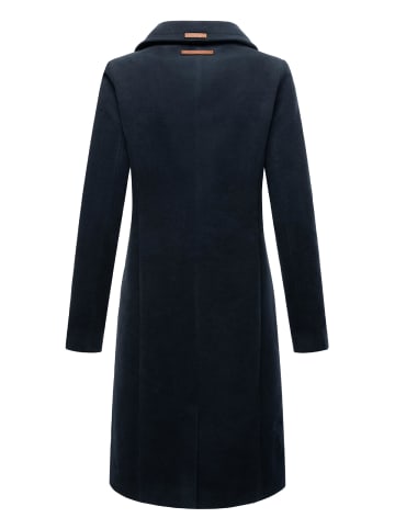 Navahoo Wintermantel Wooly in Navy