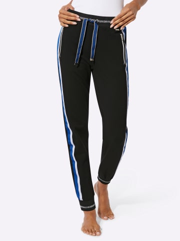 creation L Hose in schwarz-royalblau