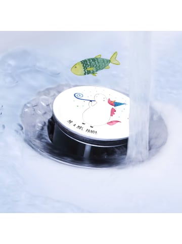 Mr. & Mrs. Panda Waschbecken Abfluss Einhorn Party ohne Spruch in Weiß