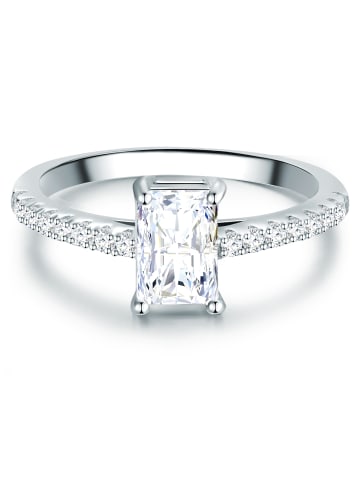 Trilani Ring aus Sterling Silber mit Zirkonia in silber