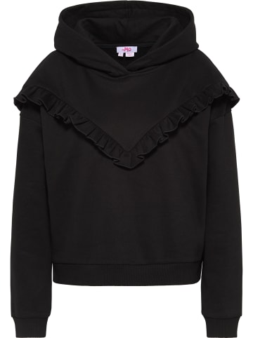 myMo Kapuzensweatshirt in Schwarz