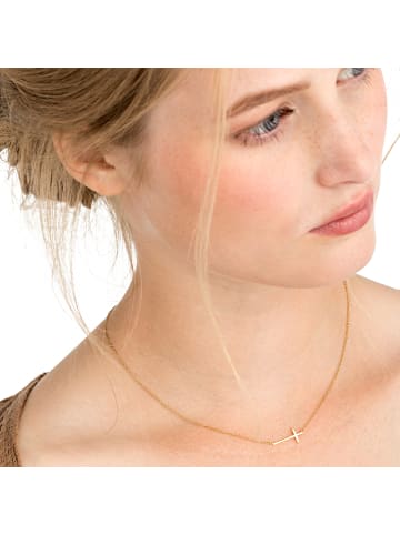 Noelani Kette mit Anhänger Silber 925, rhodiniert in Gold