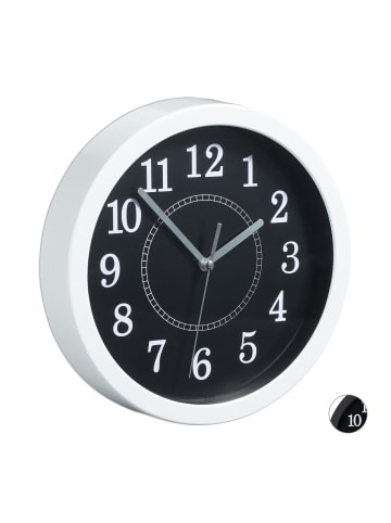 relaxdays 10x Wanduhr in Weiß