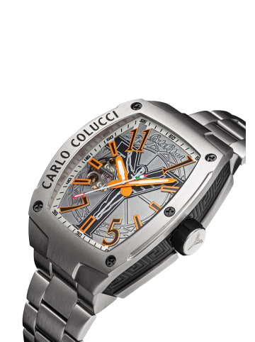 Carlo Colucci Dreizeiger Automatik Dongilli in Silber