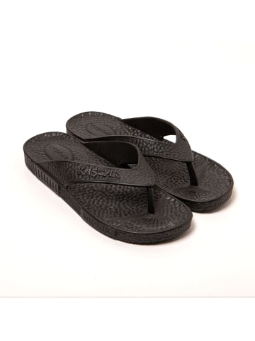 Brasileras Zehentrenner "Gummix" in Schwarz