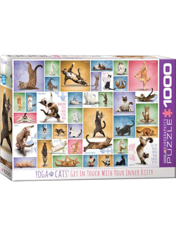 HUCH! Puzzle Yoga Cats in Bunt