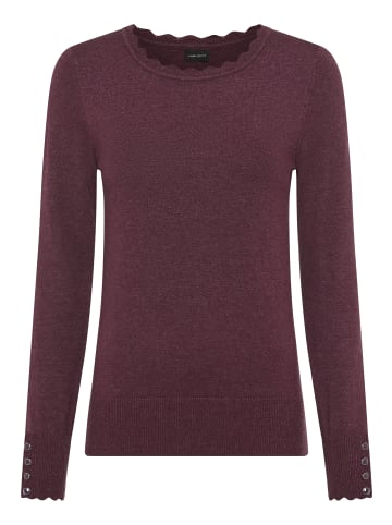 Laura Scott Strickpullover in bordeaux mélange