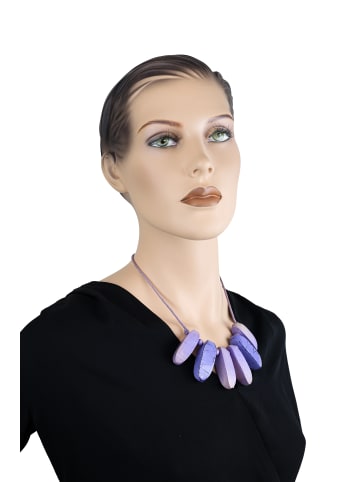 collezione alessandro Kurze Kette " Christa " in lila