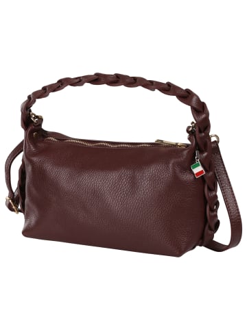 Florence Florence Umhängetasche Leder bordeaux, rot ca. 25cm