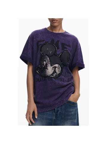 Desigual Lila Baumwolle Damen T-Shirt