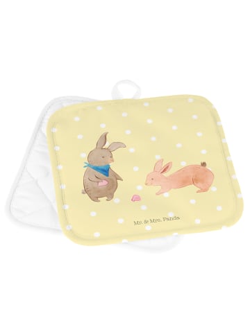 Mr. & Mrs. Panda Topflappen Hasen Muschel ohne Spruch in Gelb Pastell