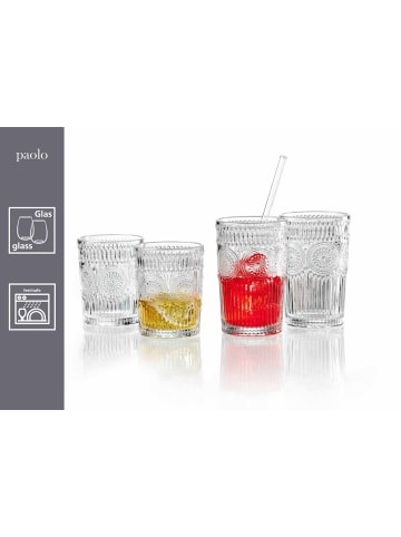 Ritzenhoff & Breker 24er Set Longdrinkgläser Paolo 330 ml transparent in transparent