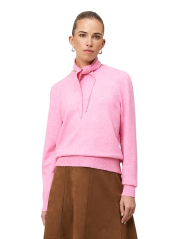 Zero  Pullover mit Strickhalstuch in Blushberry Pink Melange