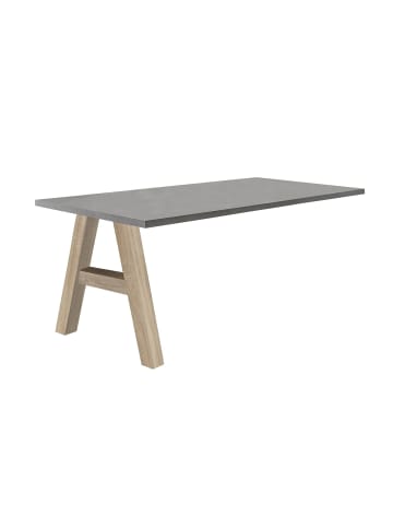 58 aufm Kessel SCHREIBTISCH Edin 1 120 x 70 x 75 Computertisch eiche sägerau/graphit