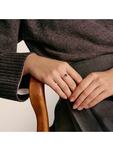 Thomas Sabo Ring True Romance Schwarzer Tropfen Zirkonia in silber, bunt