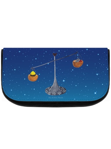 Mr. & Mrs. Panda kulturtäschchen Sternzeichen Waage ohne Spruch in Sternenhimmel Blau