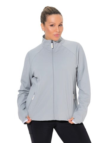 Ulla Popken Sweatjacke in aschgrau